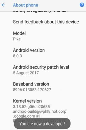 Cum se activează setările rapide pentru dezvoltatori în Android Oreo