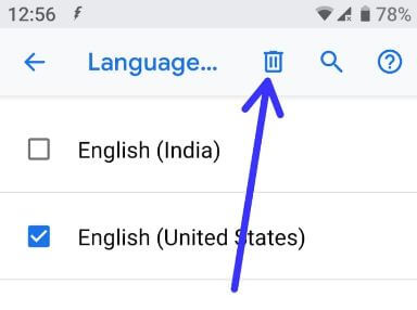 Cum să ștergeți limba pe Pixel 3 XL 9.0