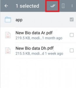 ștergeți mai multe fișiere din Dropbox pe Android