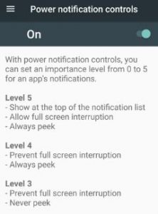 activați notificările de alimentare controlează Android Nougat