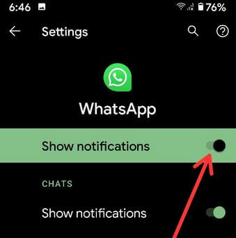 Dezactivați notificările chaturilor WhatsApp pe telefonul Android