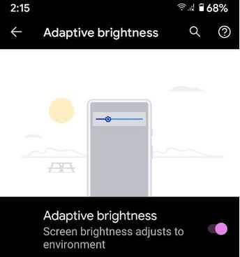 Cum să activați sau să dezactivați luminozitatea adaptivă pe Google Pixel 4a