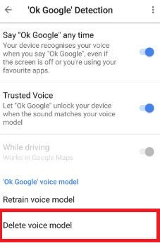 Ștergeți modelul Voice de pe telefonul Pixel și Pixel XL