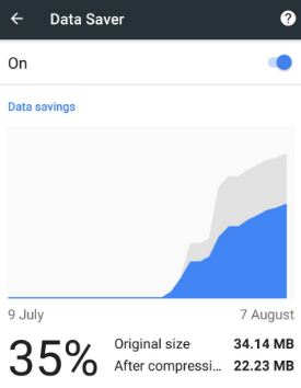 Activați economisirea datelor pe Google Chrome în pixel