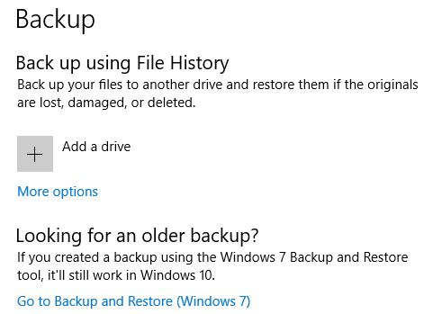 Cum se face backup pentru istoricul fișierelor Windows 10