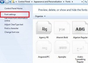 Cum se modifică setările fontului în Windows 7
